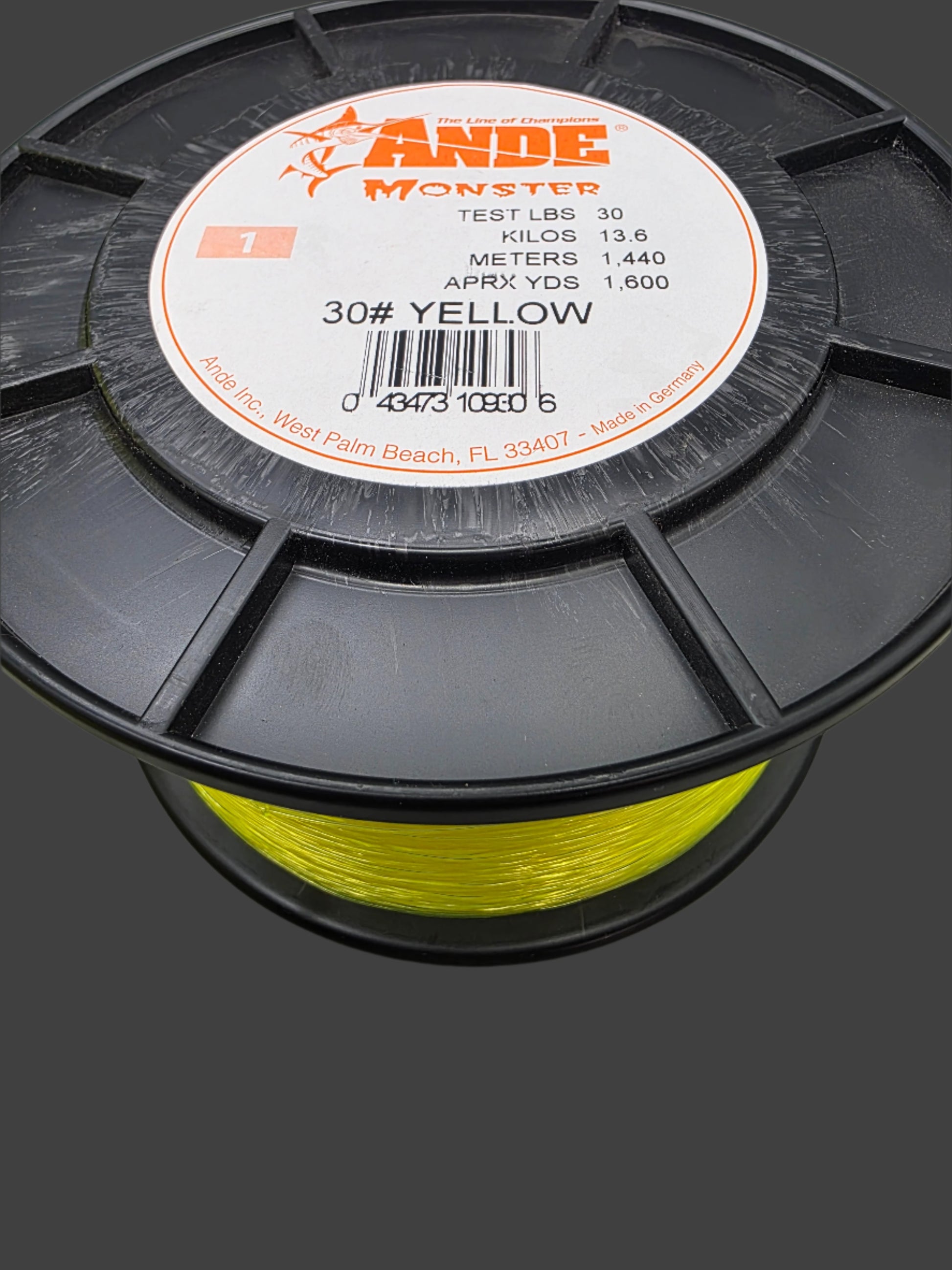 Ande Monster Fishing line  Blue or Yellow 20# 30# 40# 50# 60# 80# 100#