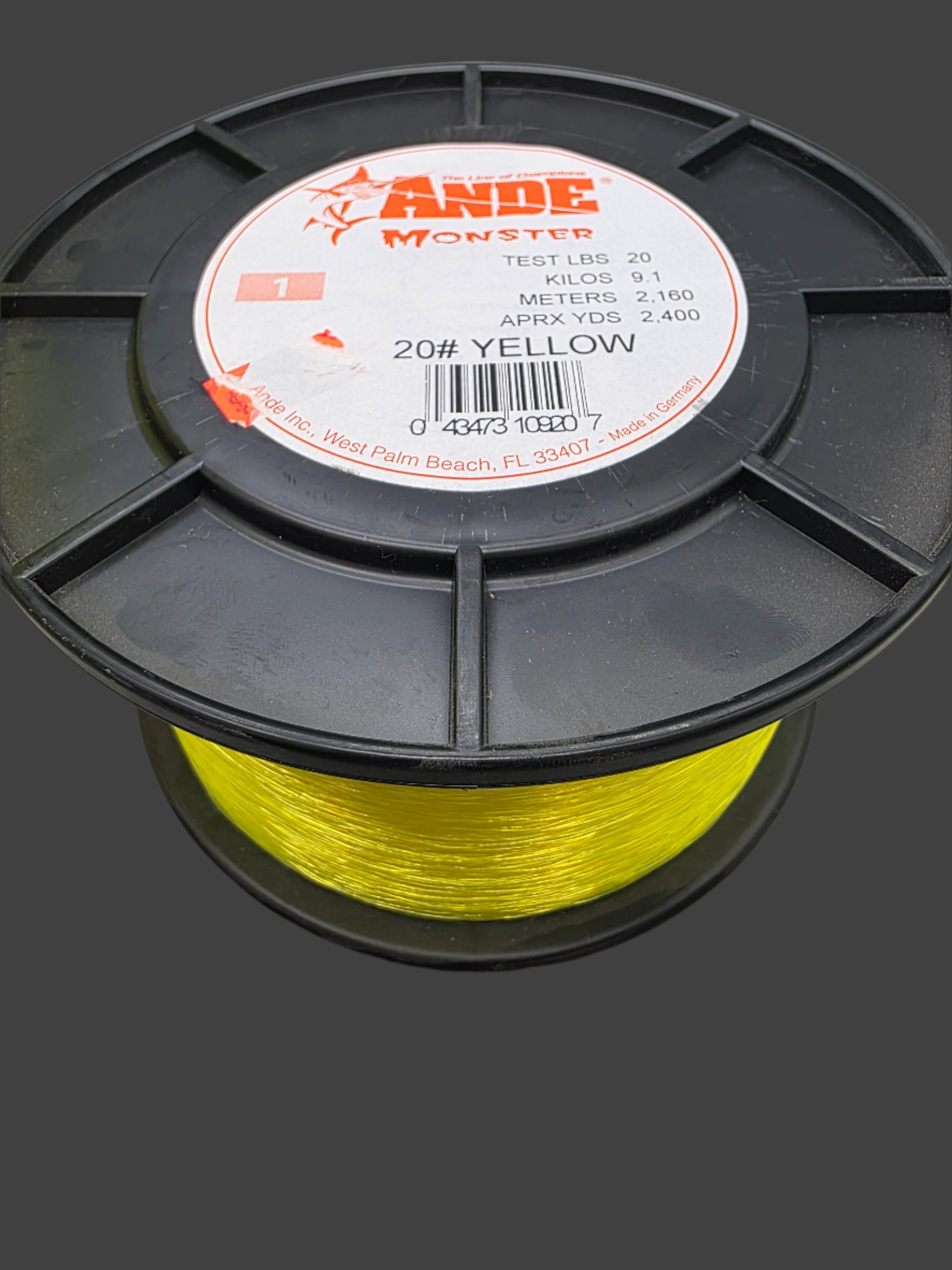 Ande Monster Fishing line  Blue or Yellow 20# 30# 40# 50# 60# 80# 100#