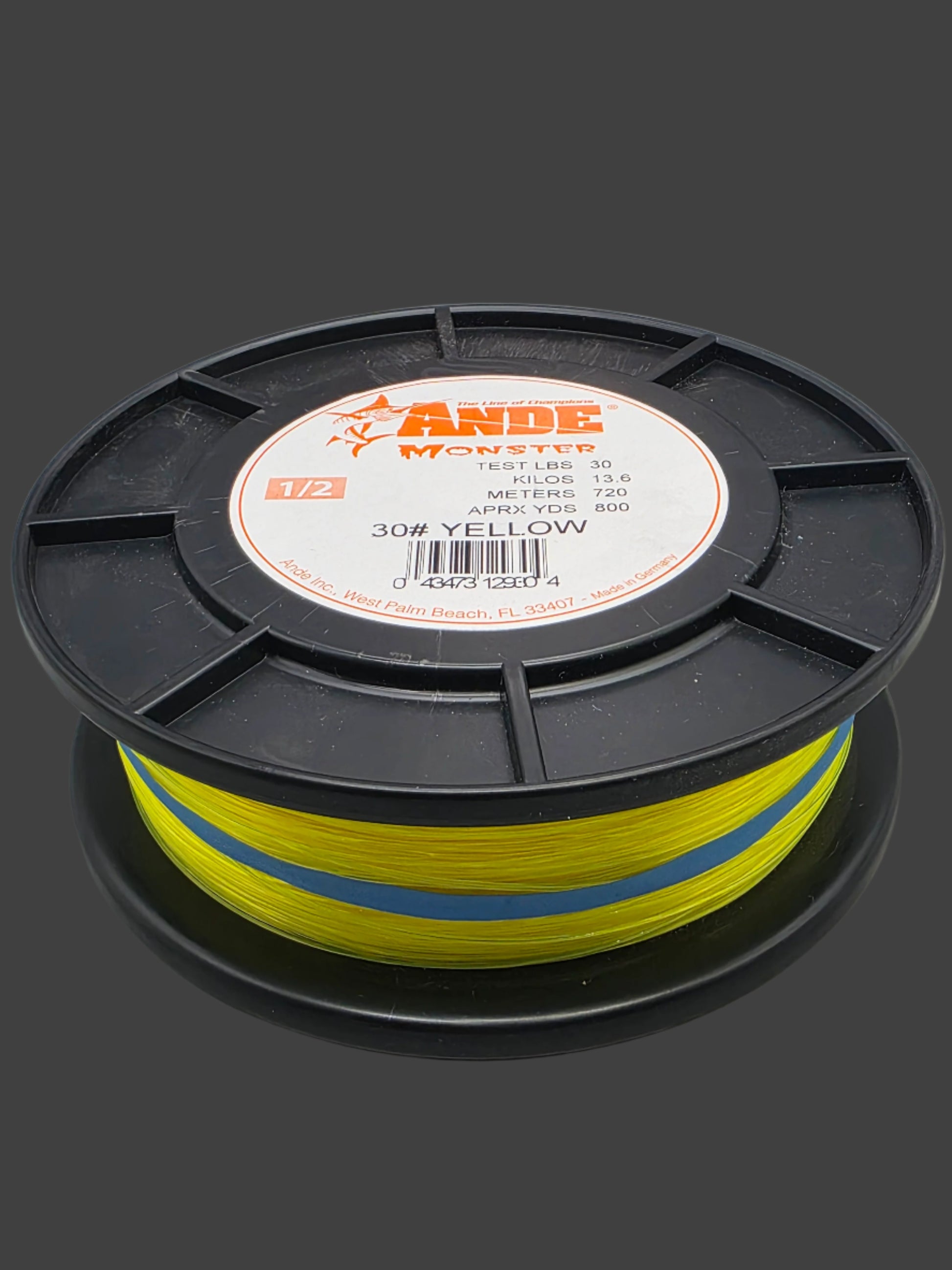 Ande Monster Fishing line  Blue or Yellow 20# 30# 40# 50# 60# 80# 100#