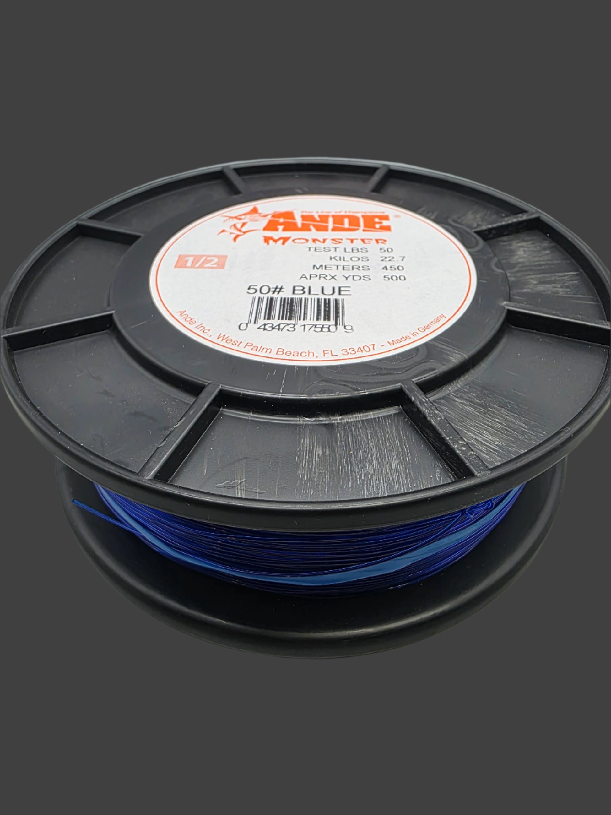 Ande Monster Fishing line  Blue or Yellow 20# 30# 40# 50# 60# 80# 100#