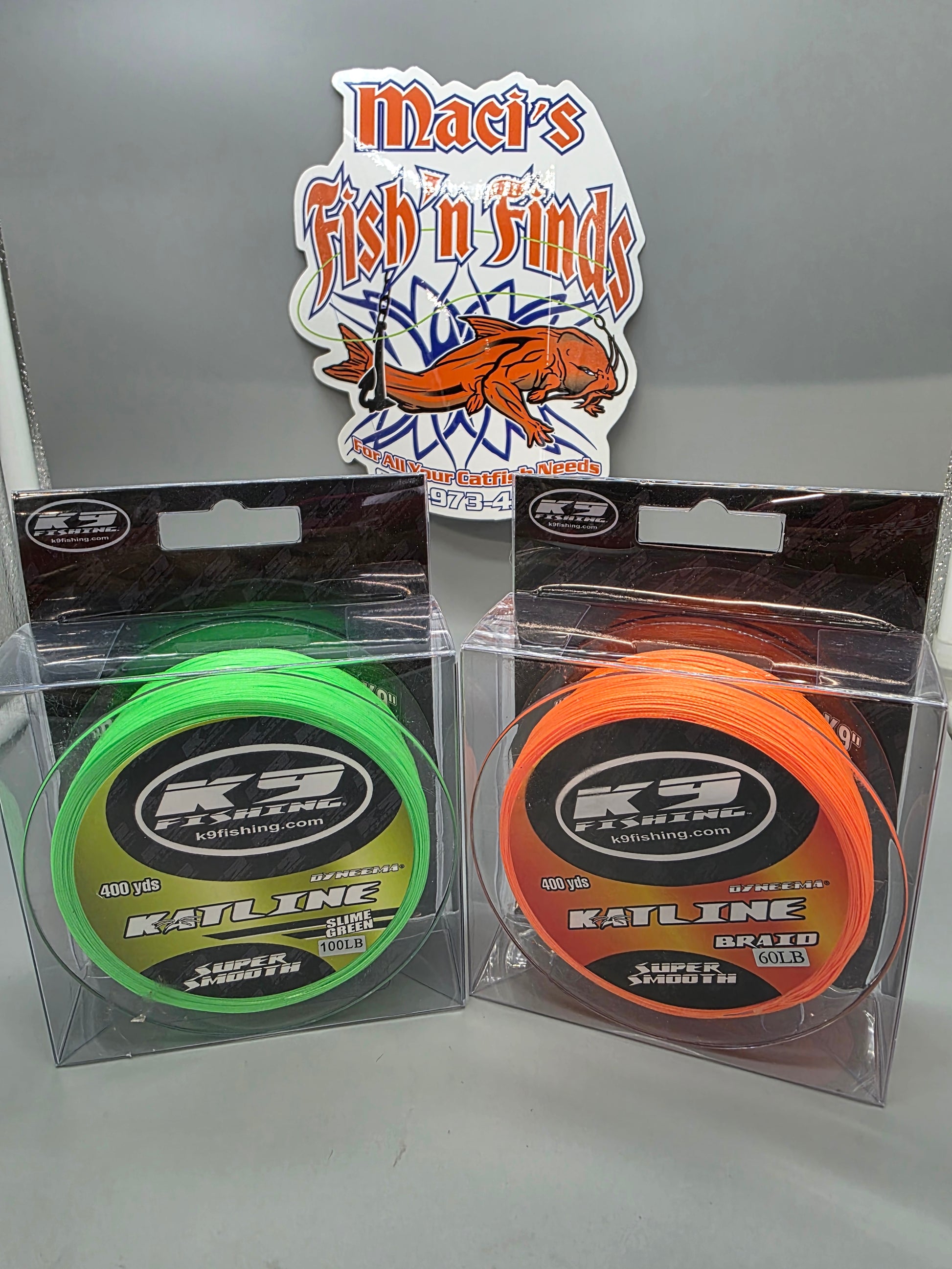 k9 braided fishing line K9 KATLINE Florescent Braided Line 400 yd spool