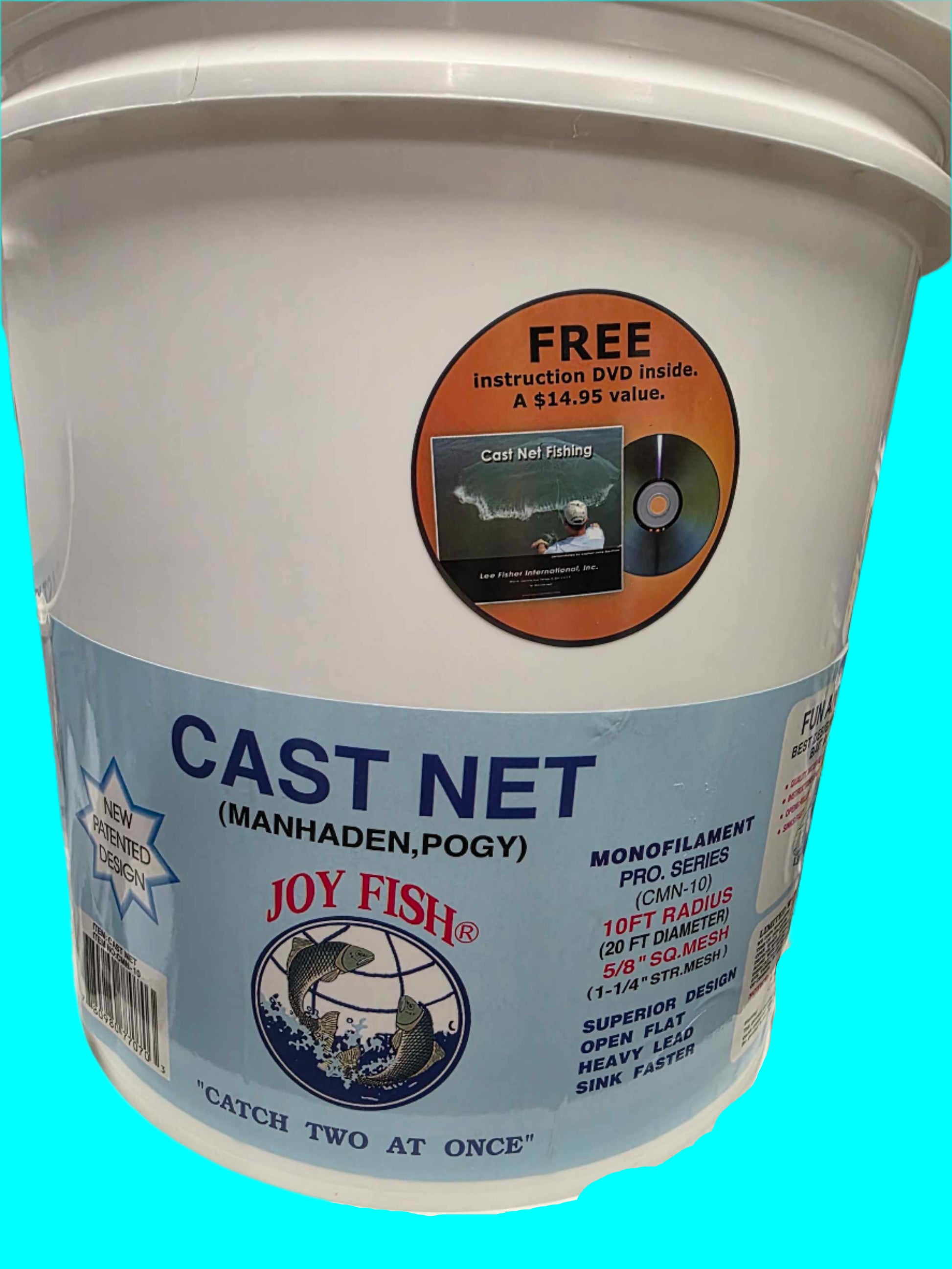 Joy Fish Manhaden/Pogy 5/8" mesh Cast Nets