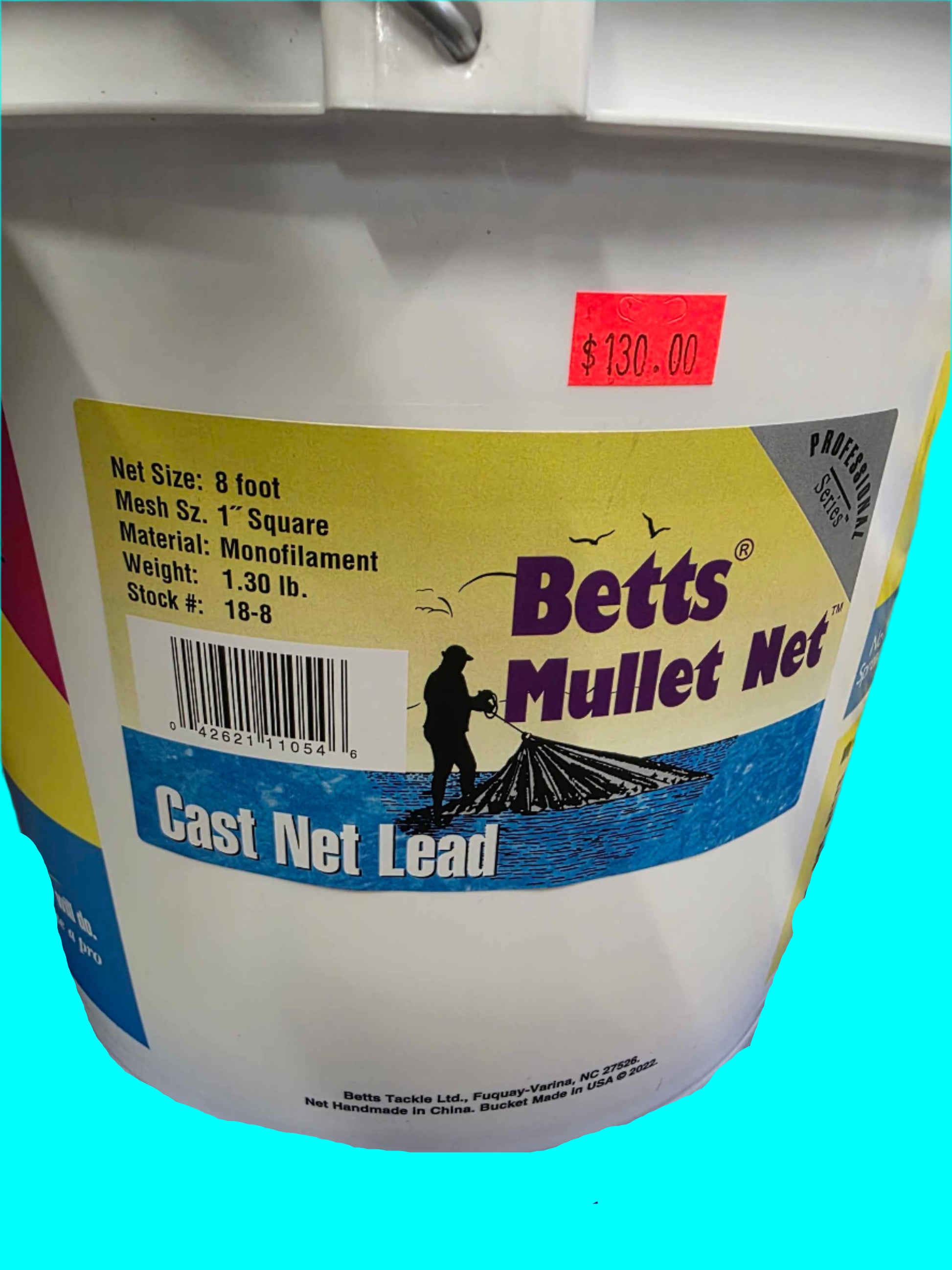 Betts Mullet 8' with 1" mesh Cast Net