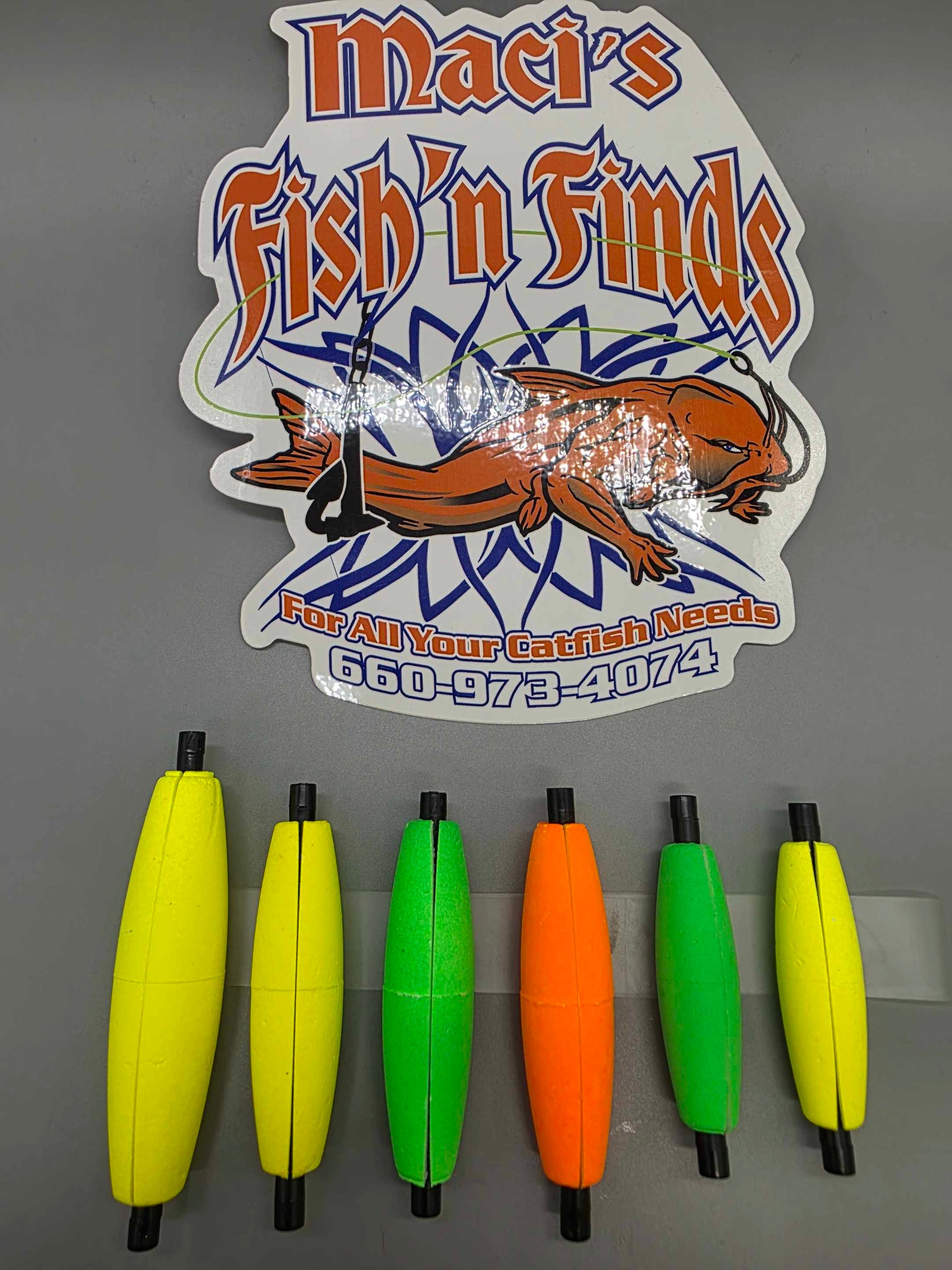 Fishing Cigar Floats 3", 2.5", 2" Slotted