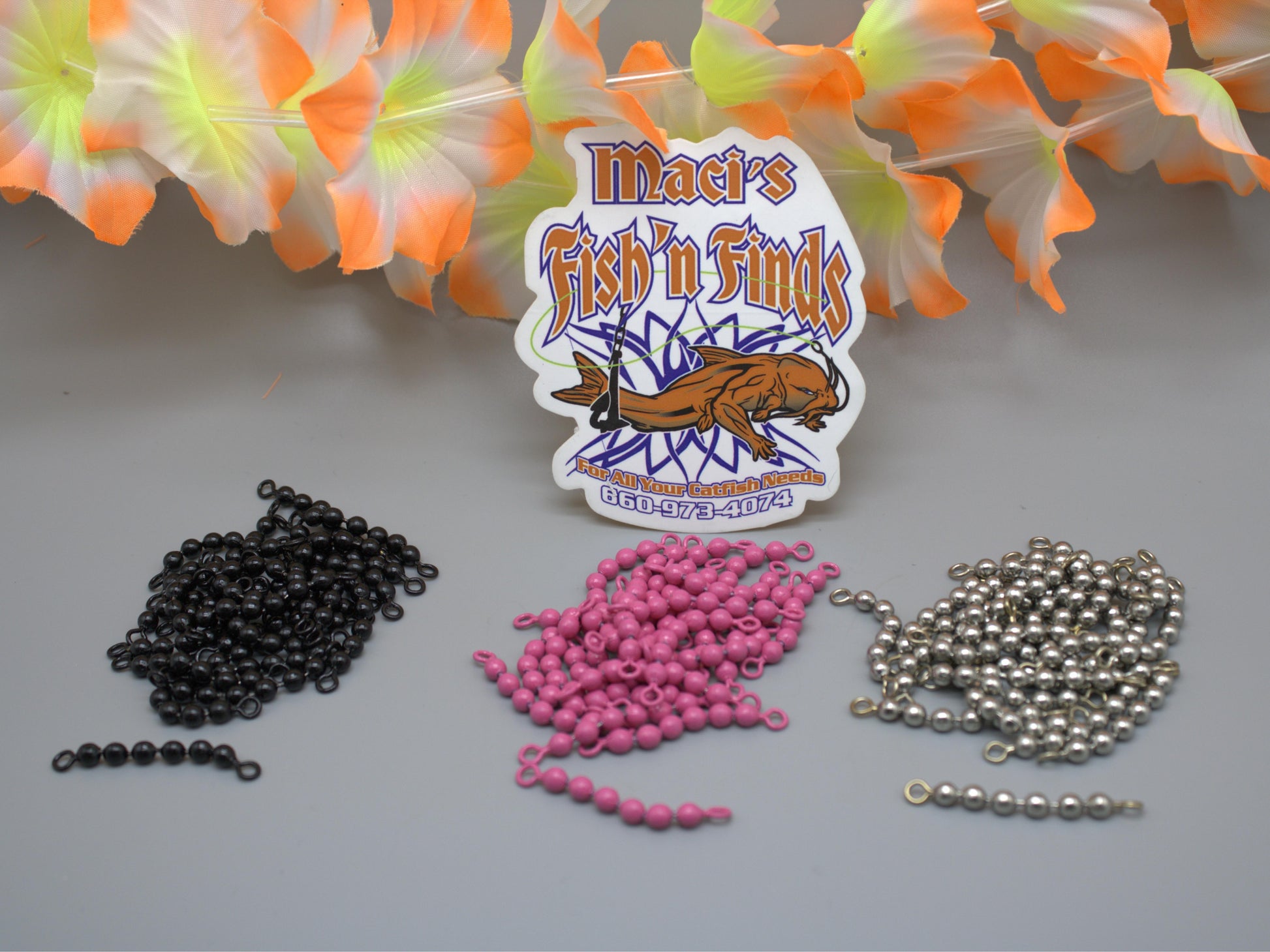 USA Made Ball Chain Swivel- 6 Ball Fishing Swivel 50pack