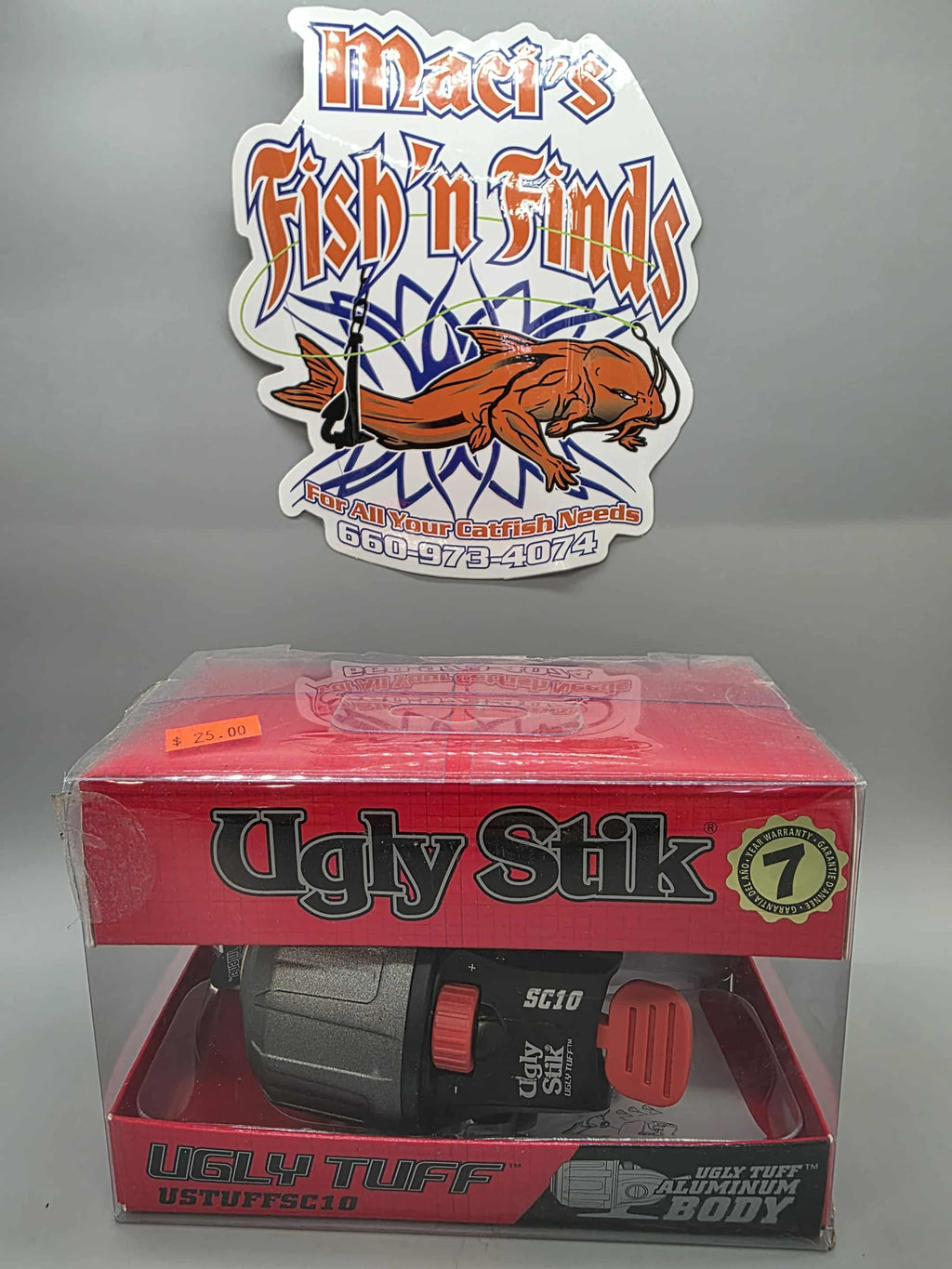Ugly Stik Ugly Tuff 10 Spincast Reel USTUFFSC10 rh/lh