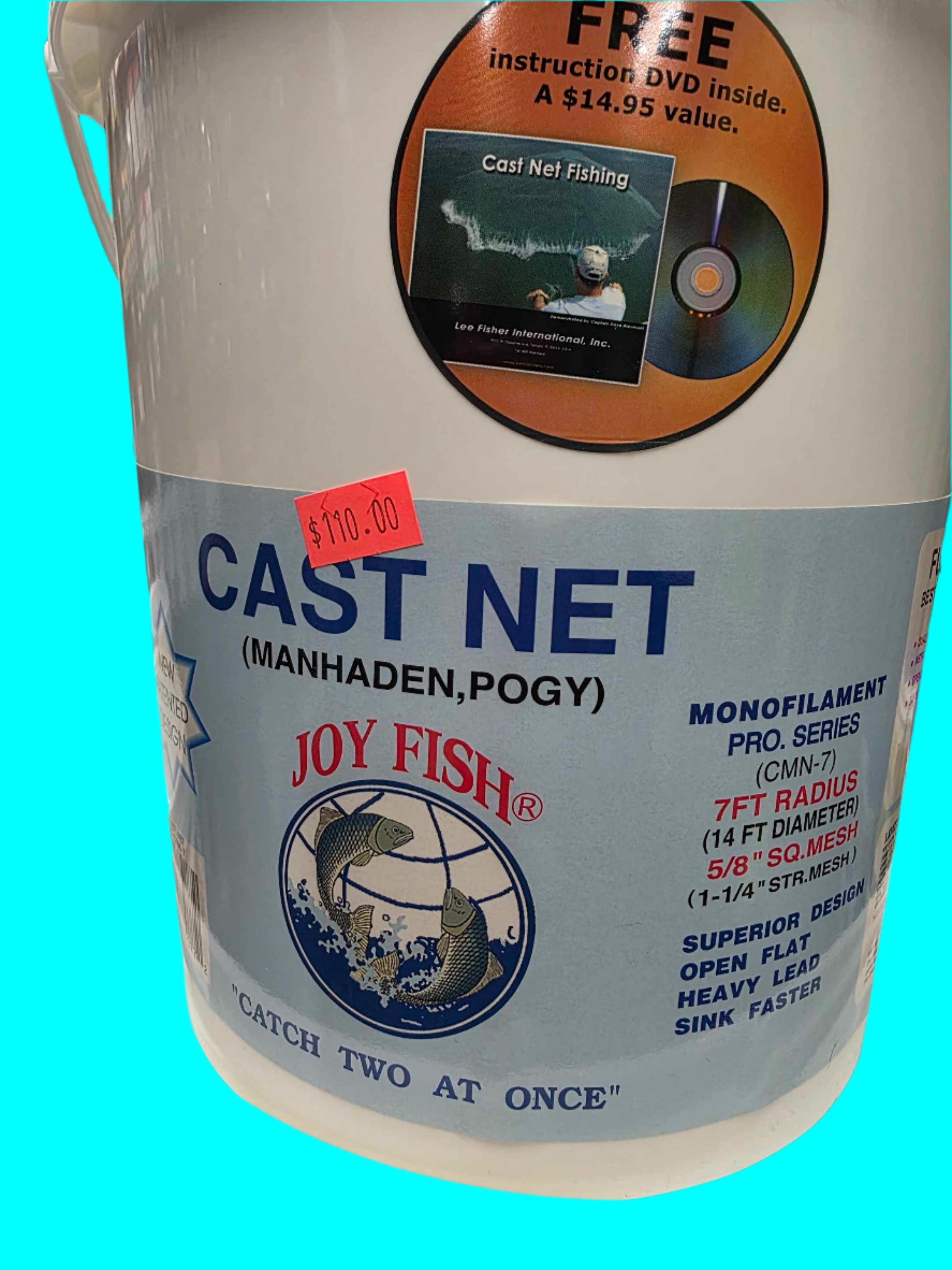 Joy Fish Manhaden/Pogy 5/8" mesh Cast Nets