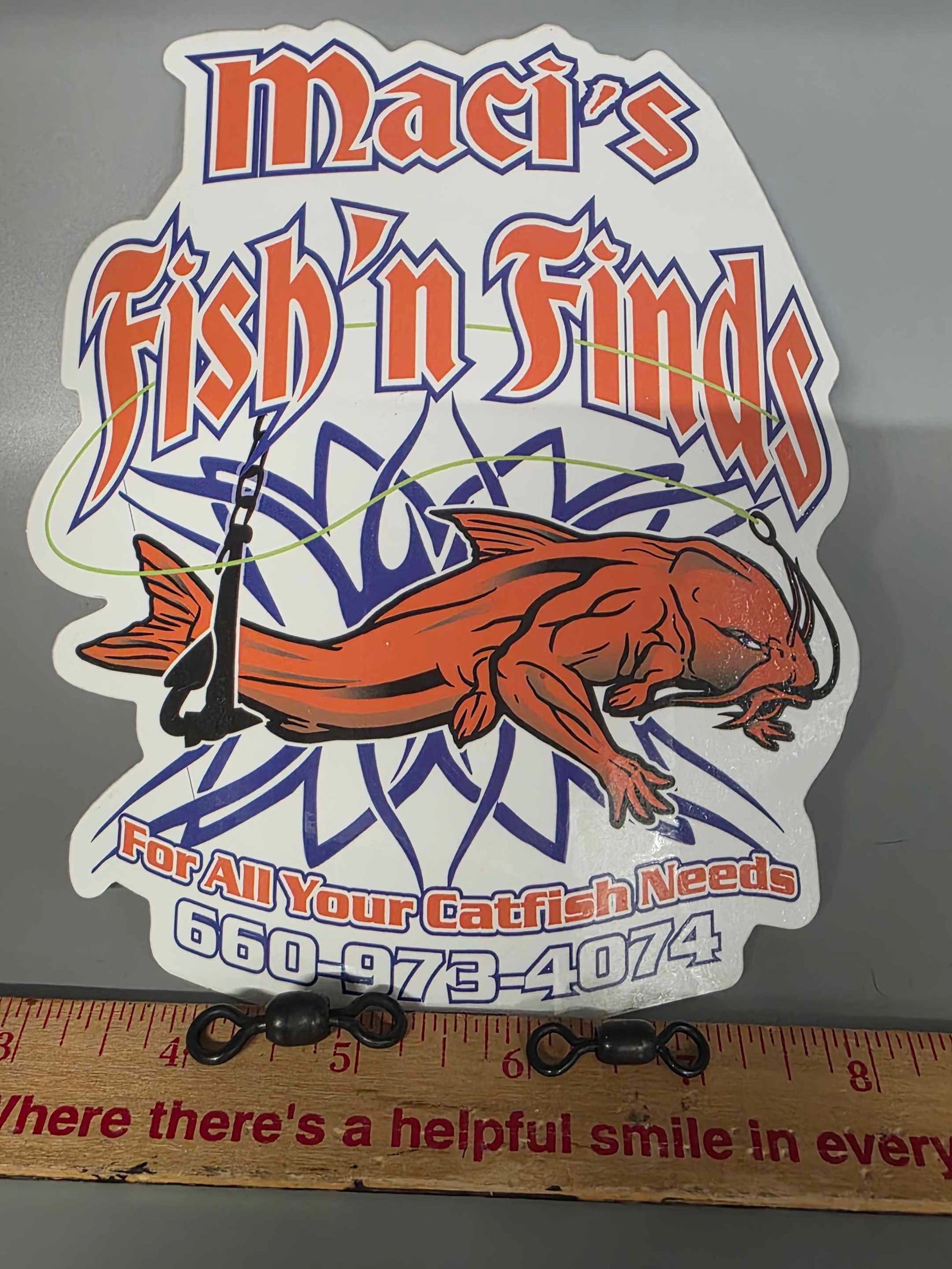 USA Made 2/0 or 4/0 Rosco Barrel Swivels 225# or 350# test Catfish, Blue Cat, Flathead