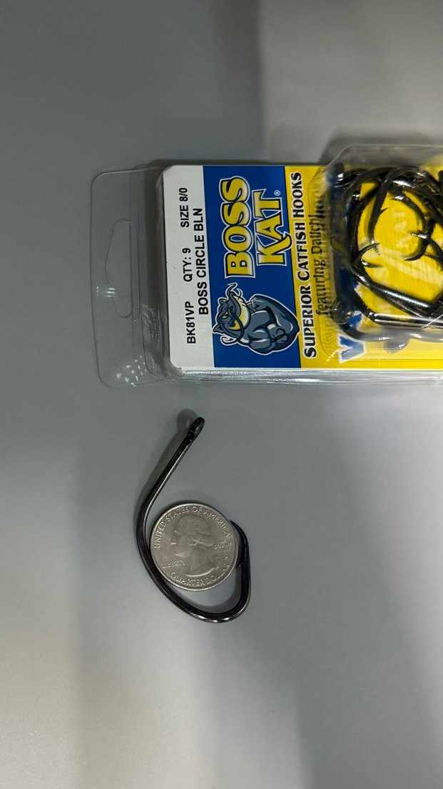 Boss Kat Circle Hooks featuring Daiichi (Black Nickel) 8/0 & 10/0 BK81