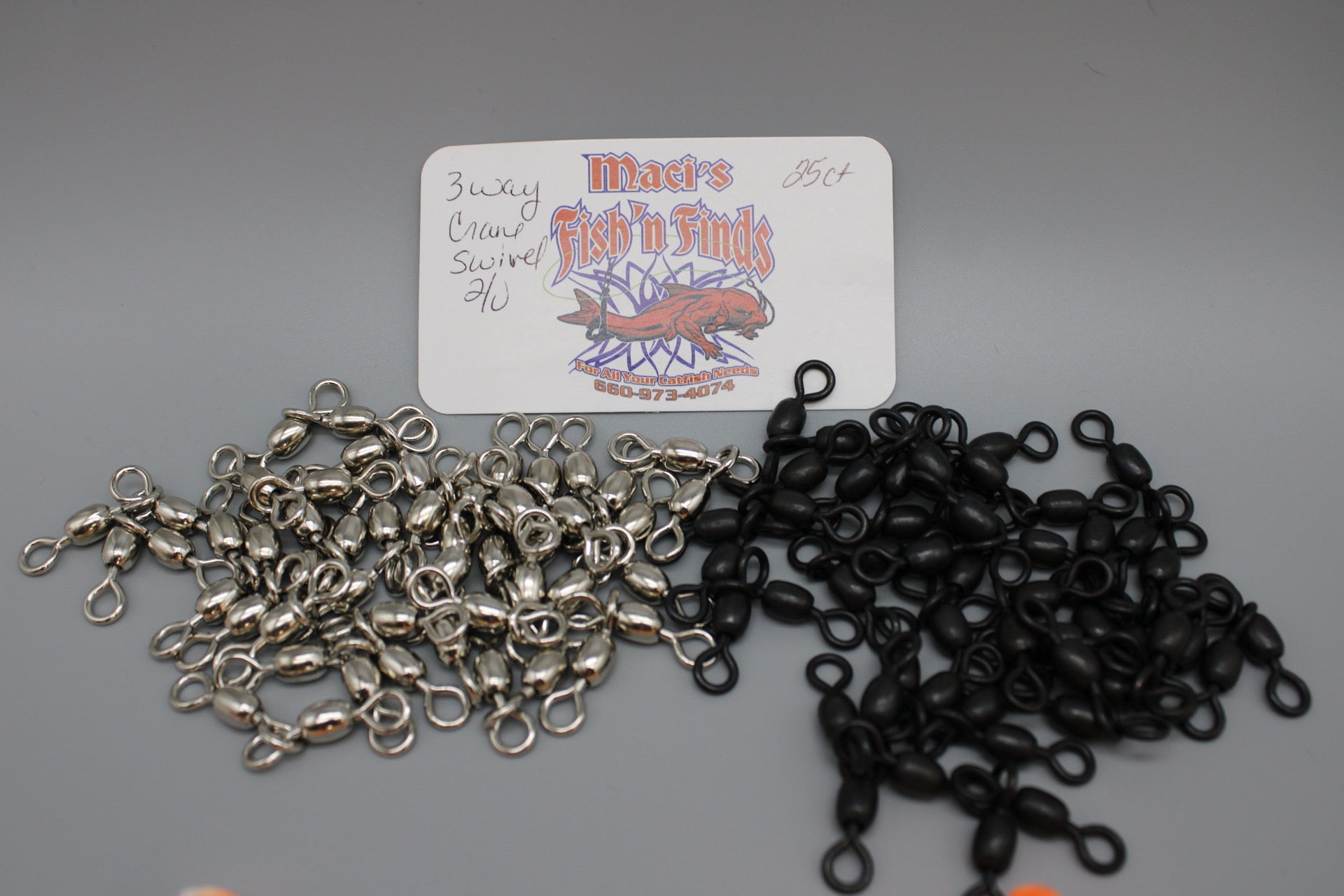 Romar 3-Way Crane Swivels 2/0 25 pack