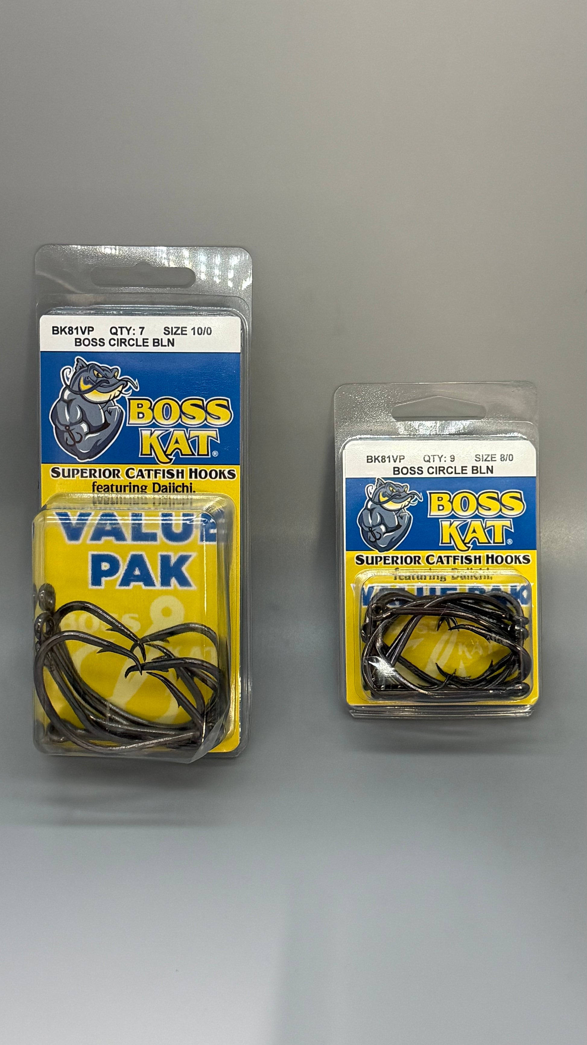 circle hook cat fish Boss Kat Circle Hooks featuring Daiichi (Black Nickel) 8/0 & 10/0 BK81 – Maci's Fish 'n Finds