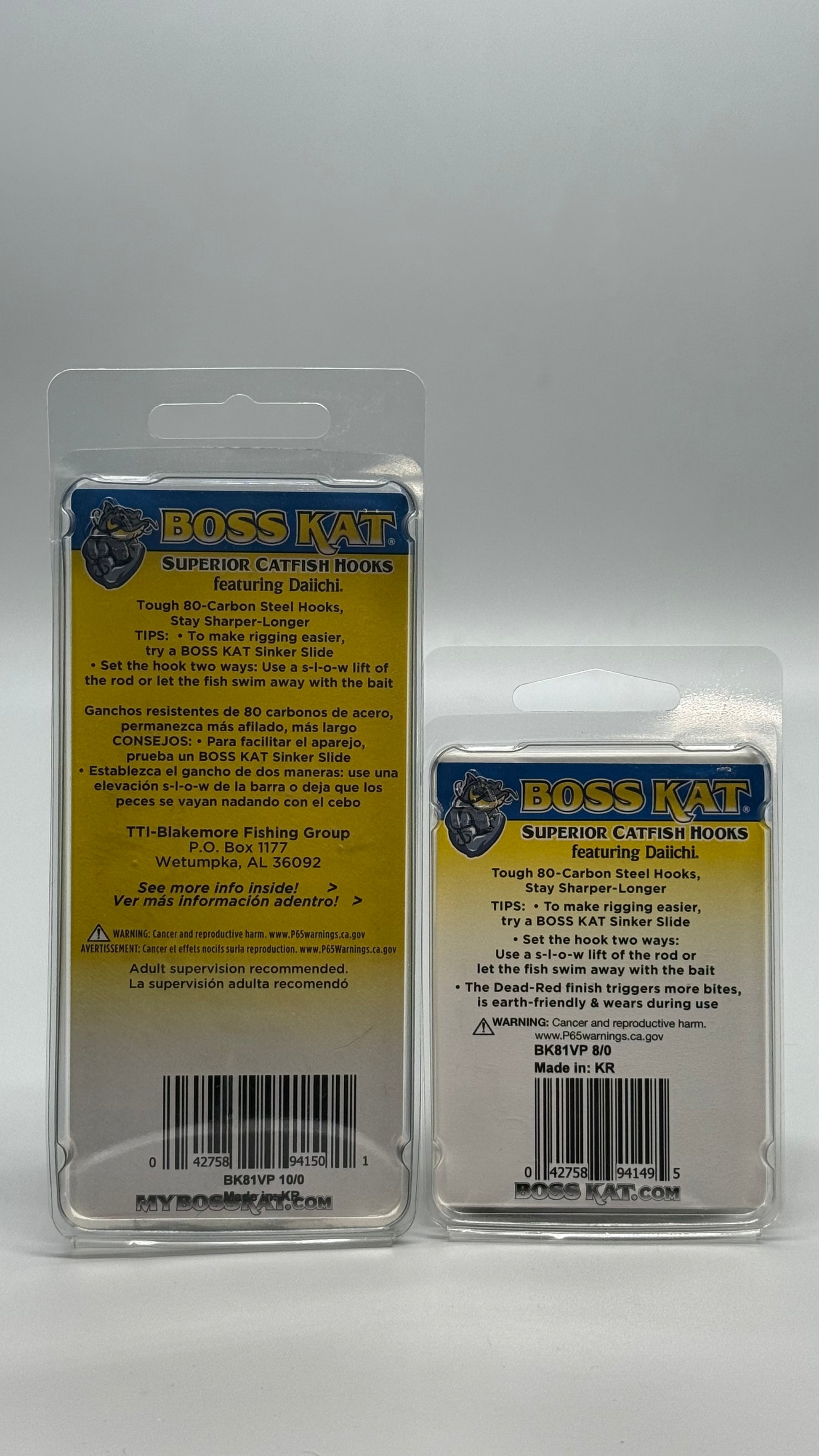 Boss Kat Circle Hooks featuring Daiichi (Black Nickel) 8/0 & 10/0 BK81