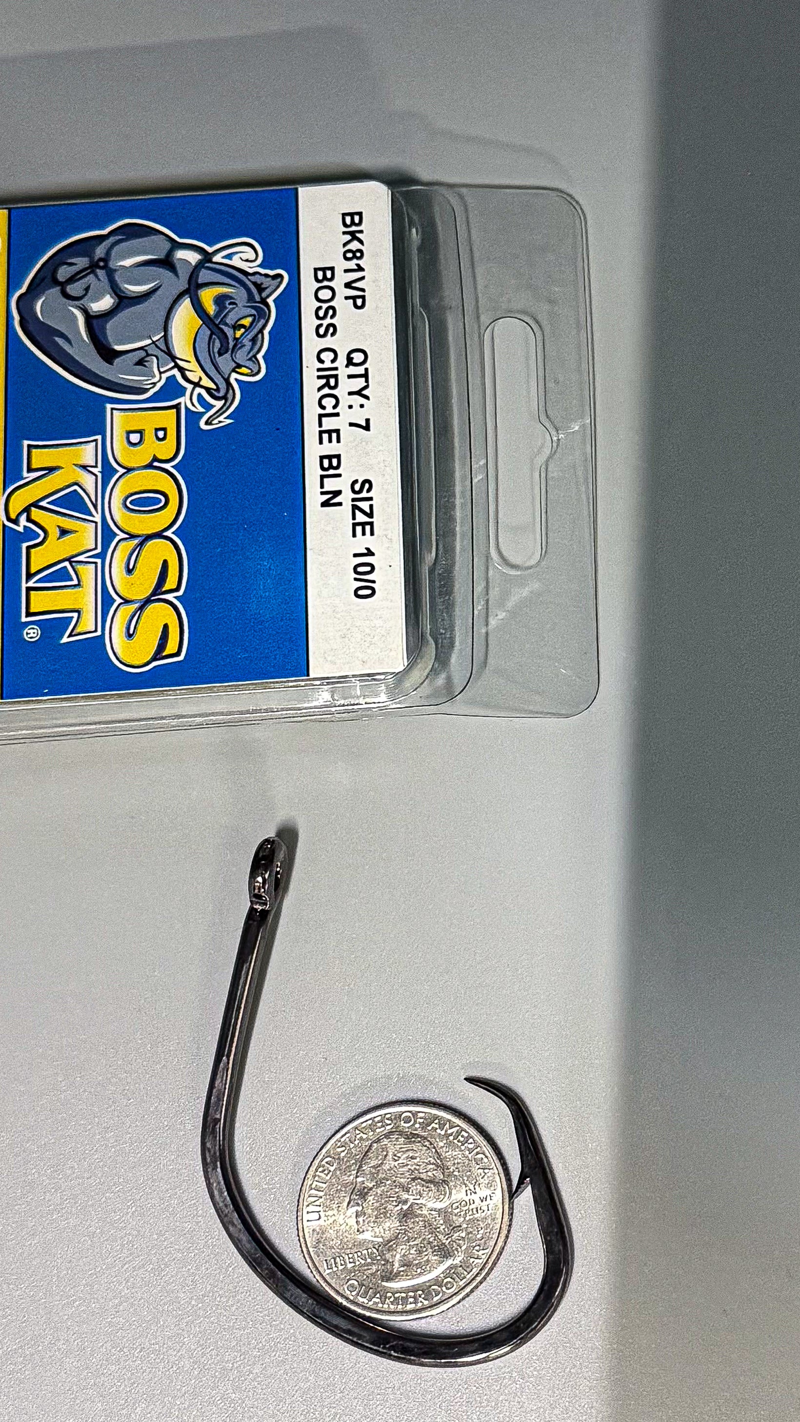 Boss Kat Circle Hooks featuring Daiichi (Black Nickel) 8/0 & 10/0 BK81