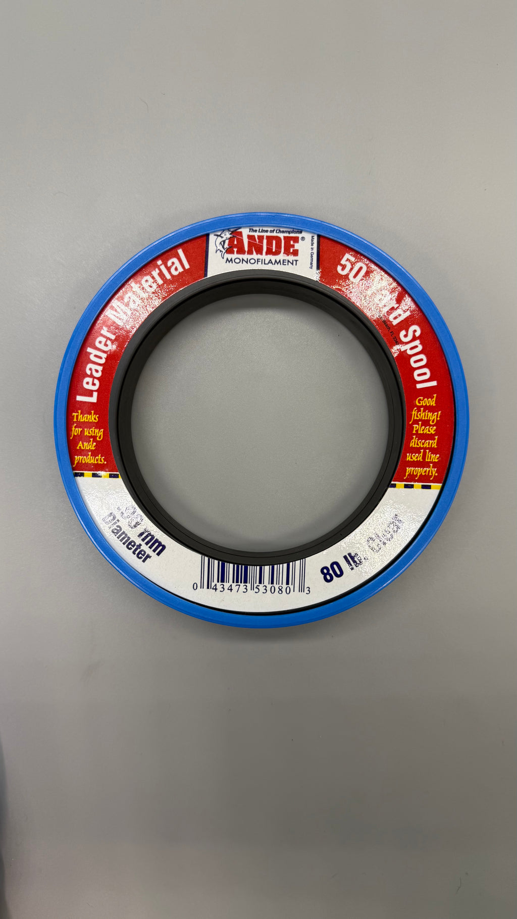 ANDE Premium Leader Line Wrist Spool 60# 80# 100# Monofilament 50 yards