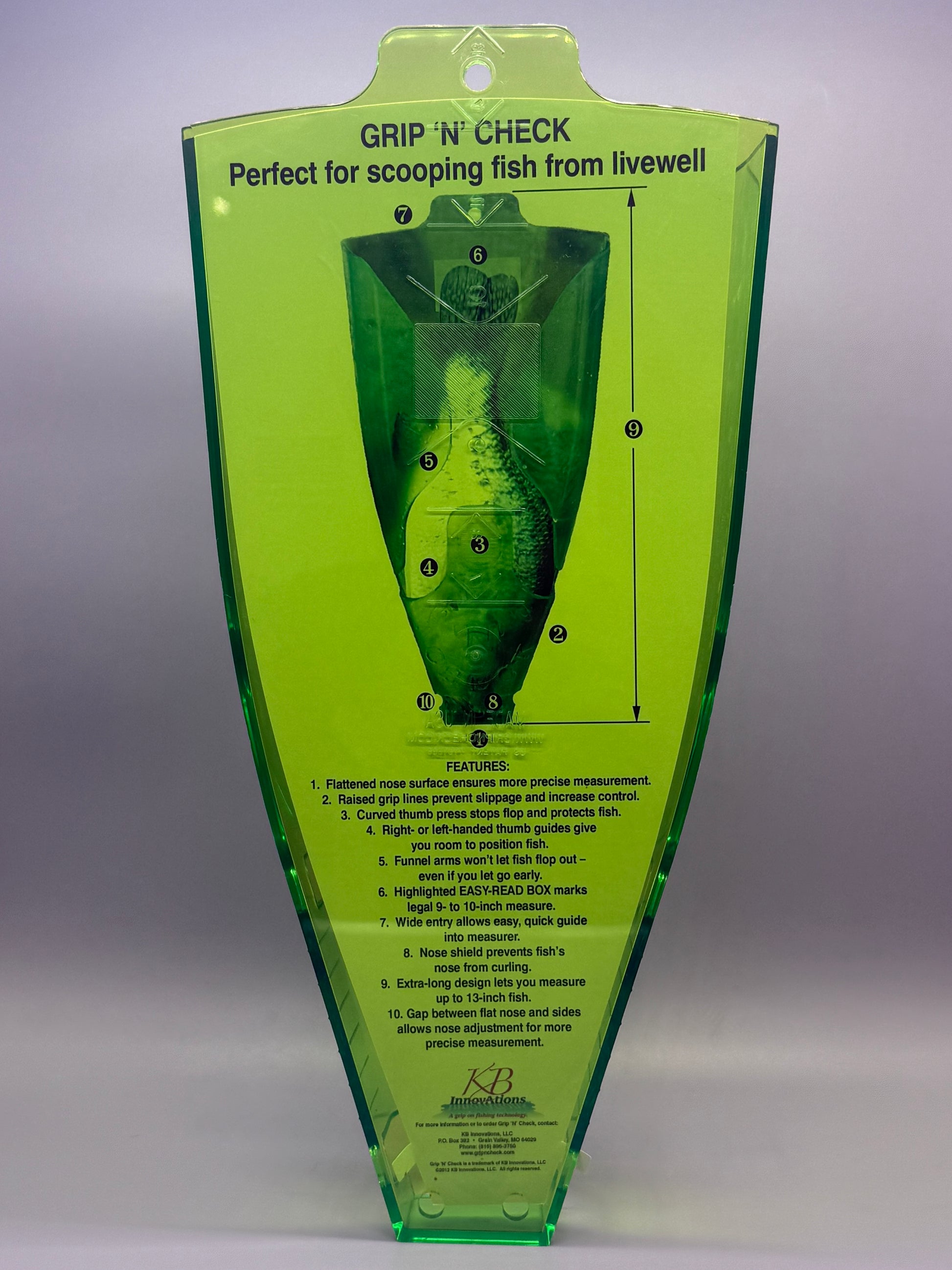 Grip "N" Check Crappie Measurer up to 13"