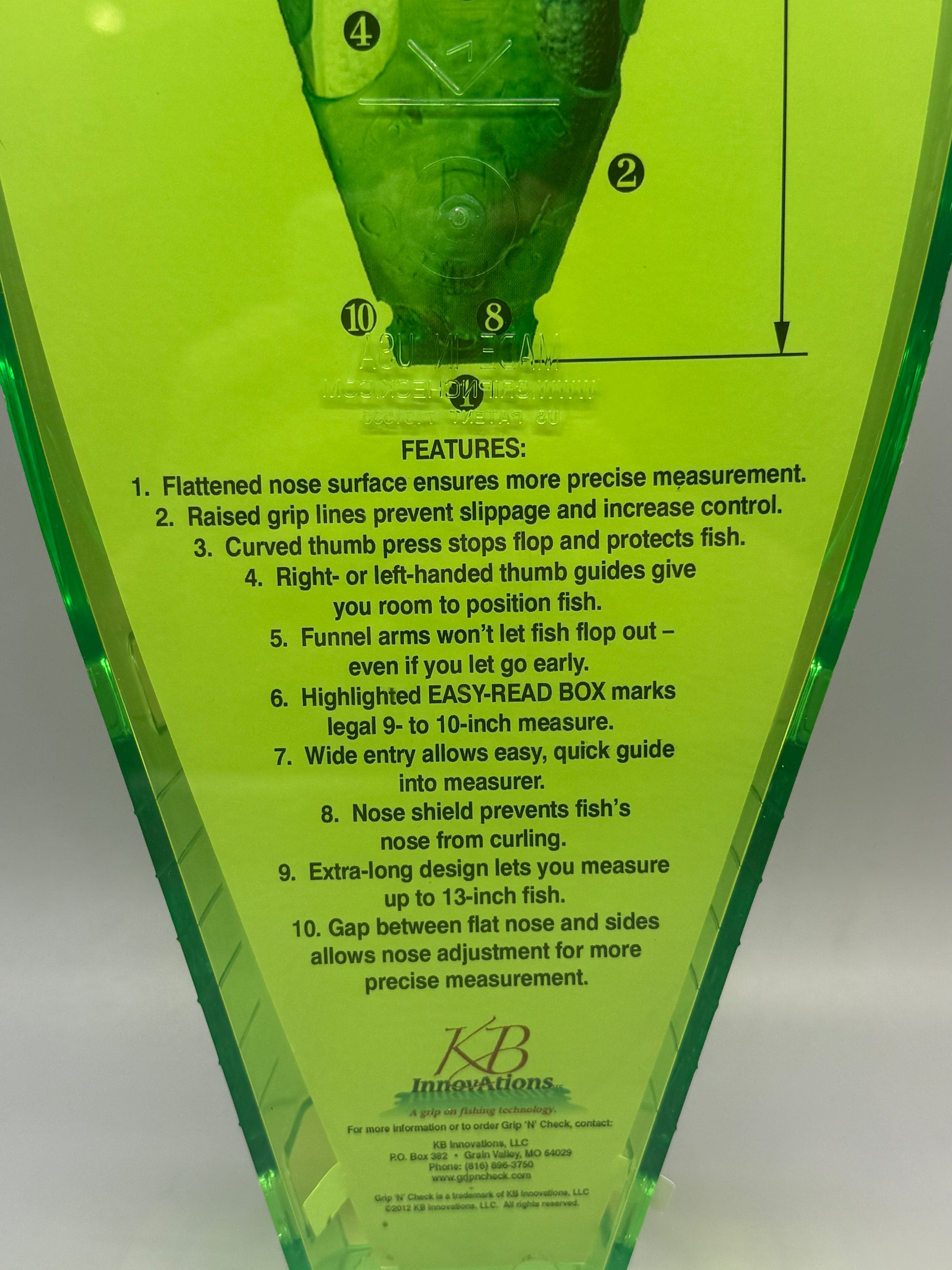 Grip "N" Check Crappie Measurer up to 13"