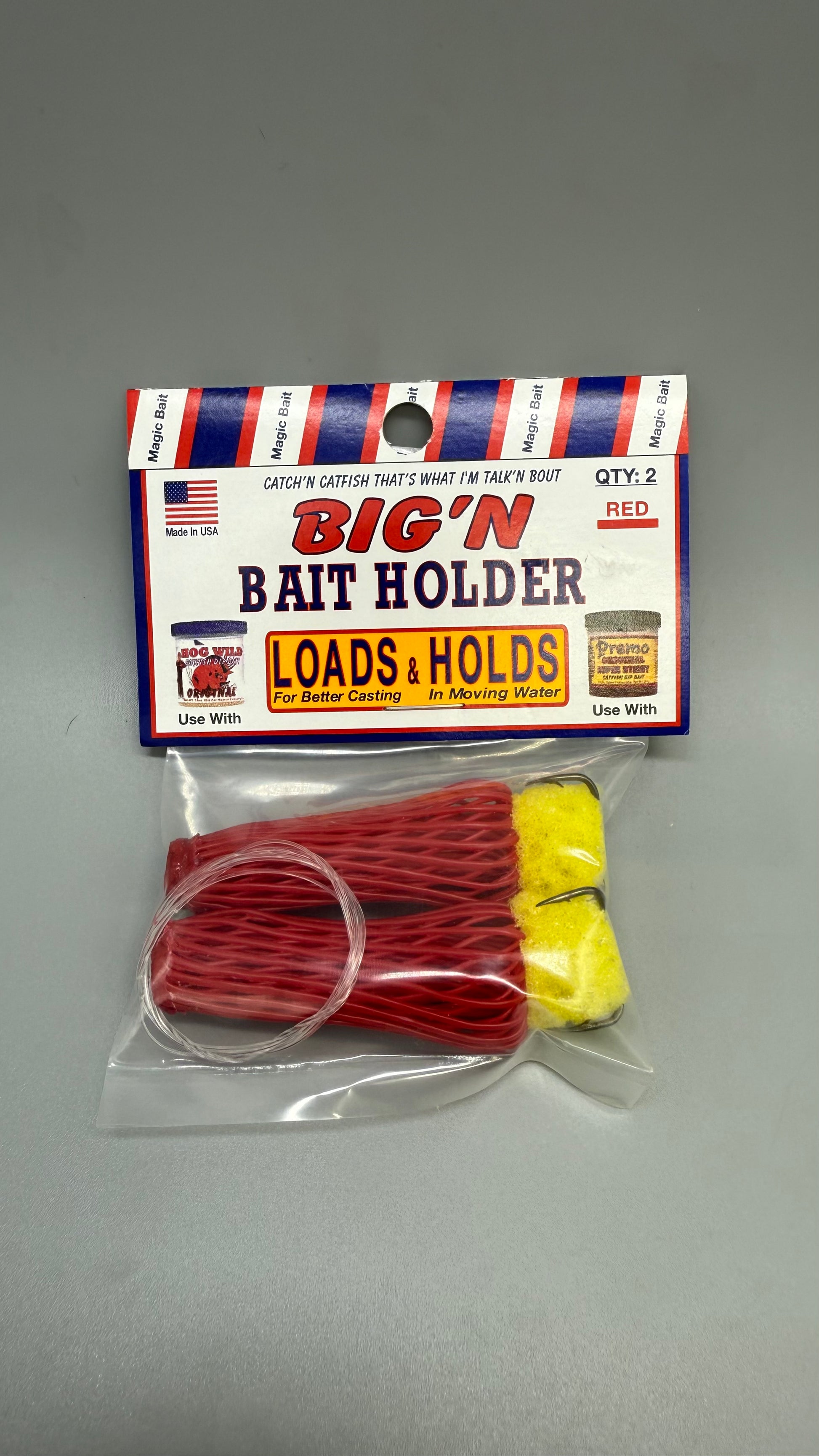 Magic Bait Big'n Bait Holder Dip Bait holder 2 pack mesh