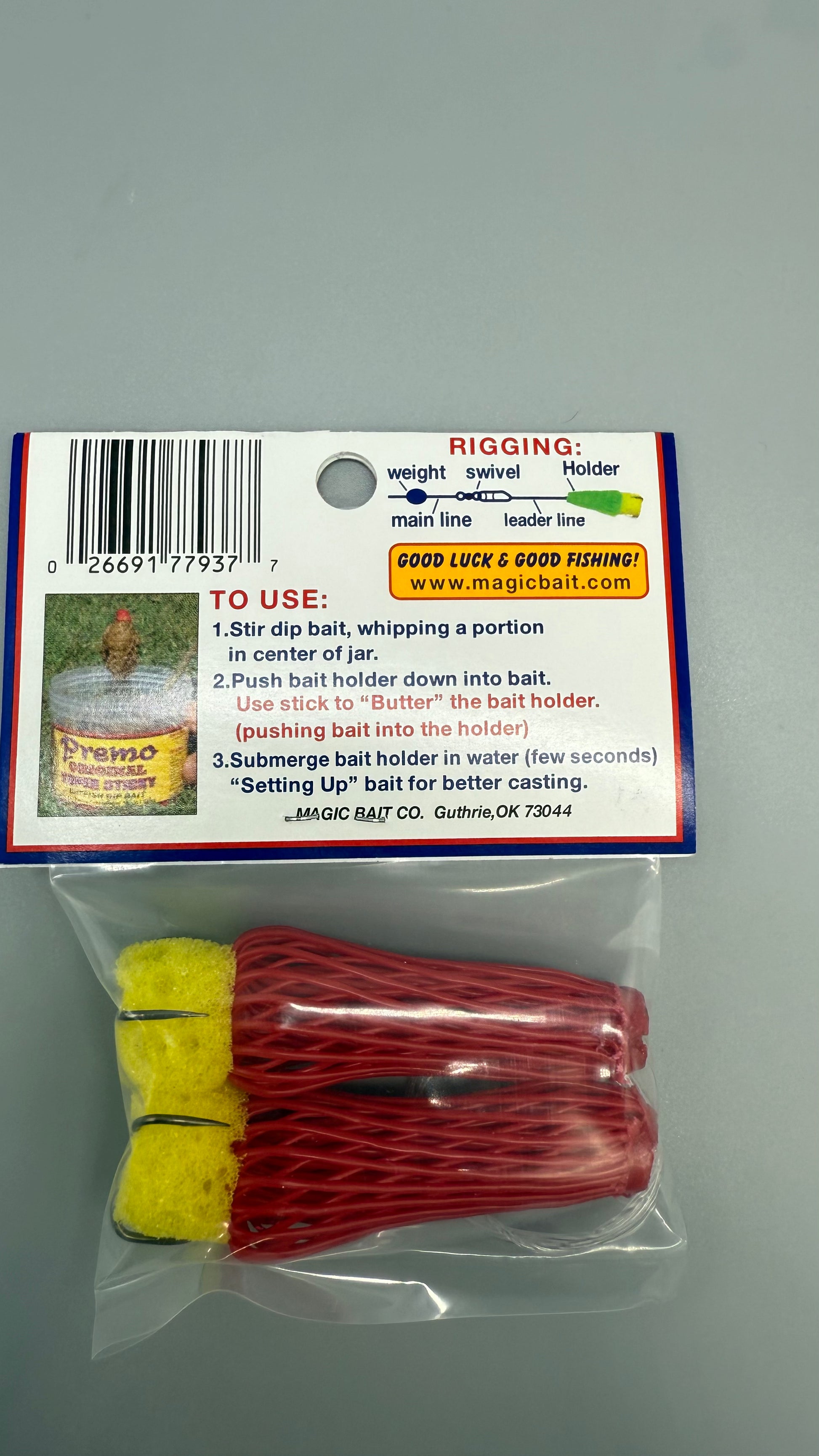 Magic Bait Big'n Bait Holder Dip Bait holder 2 pack mesh