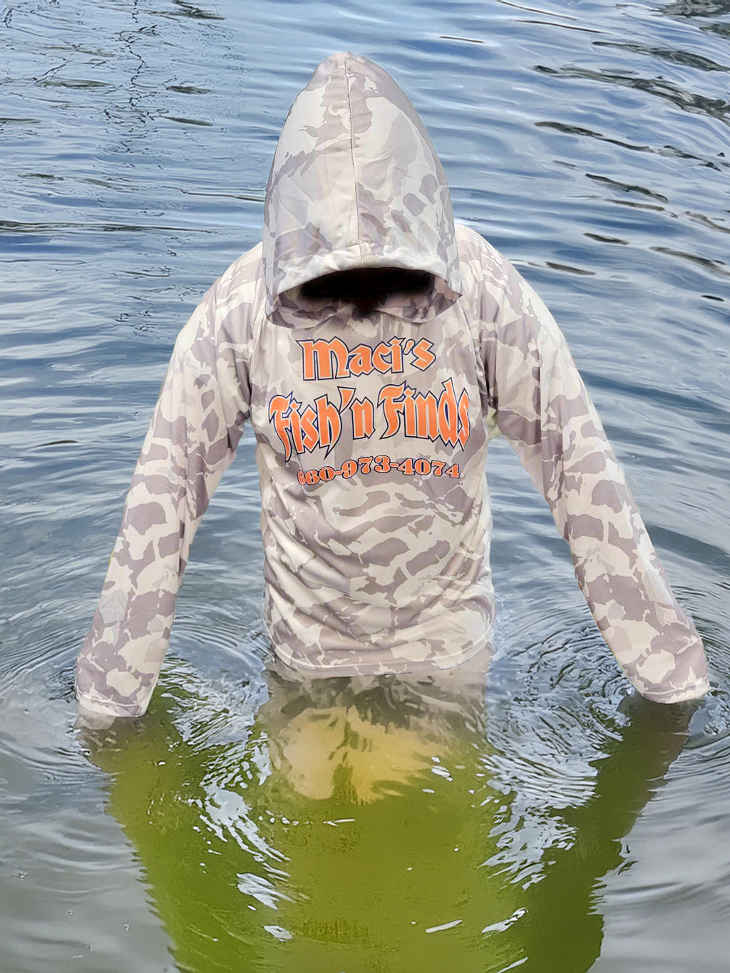 Maci's Fish 'n Finds Interlock Fabric Cooling Hoodies