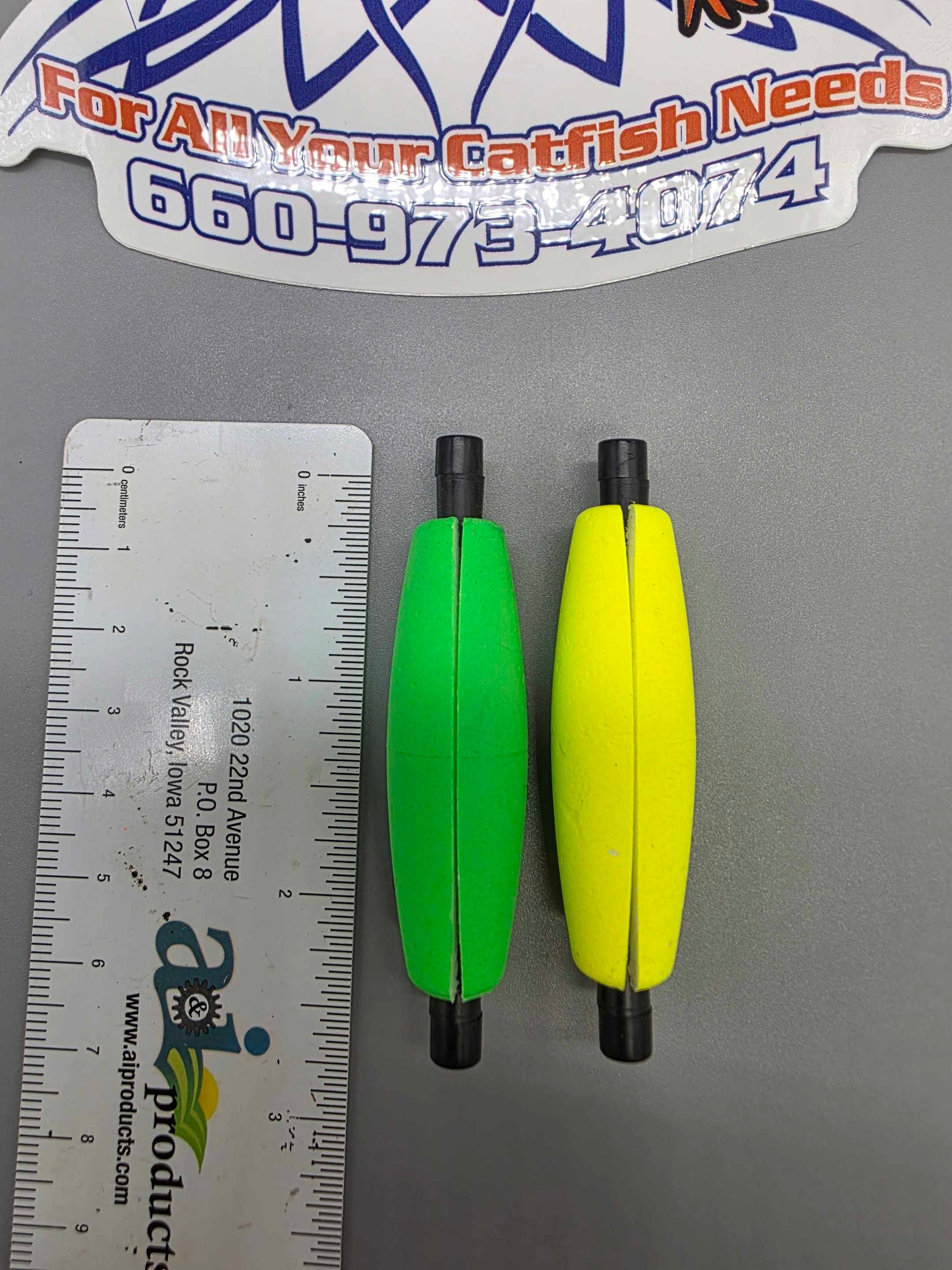 Fishing Cigar Floats 3", 2.5", 2" Slotted