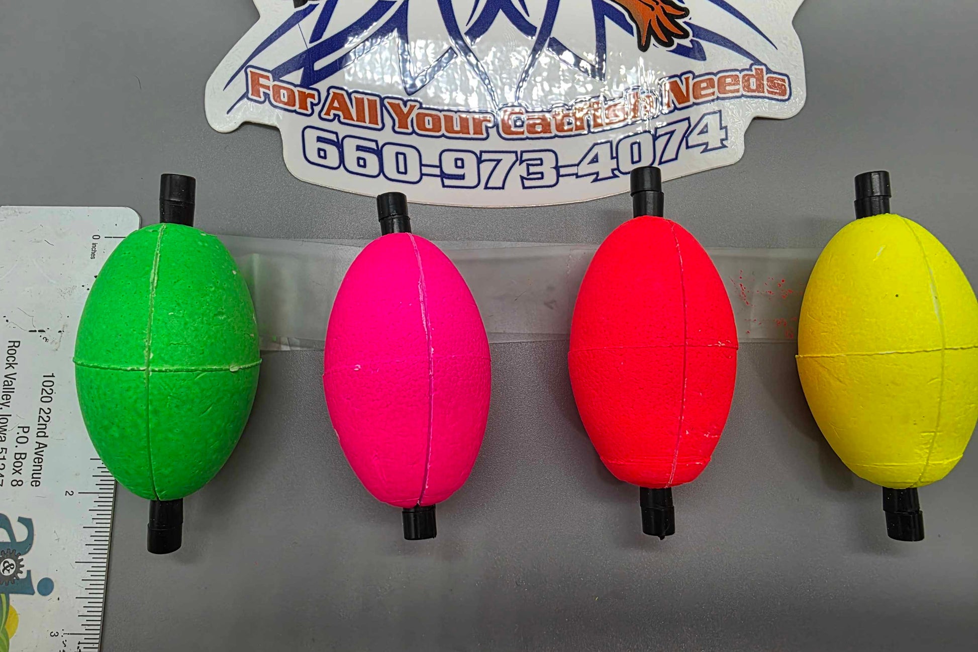 Comal Oval Floats 2" or 2.5" with peg Slotted