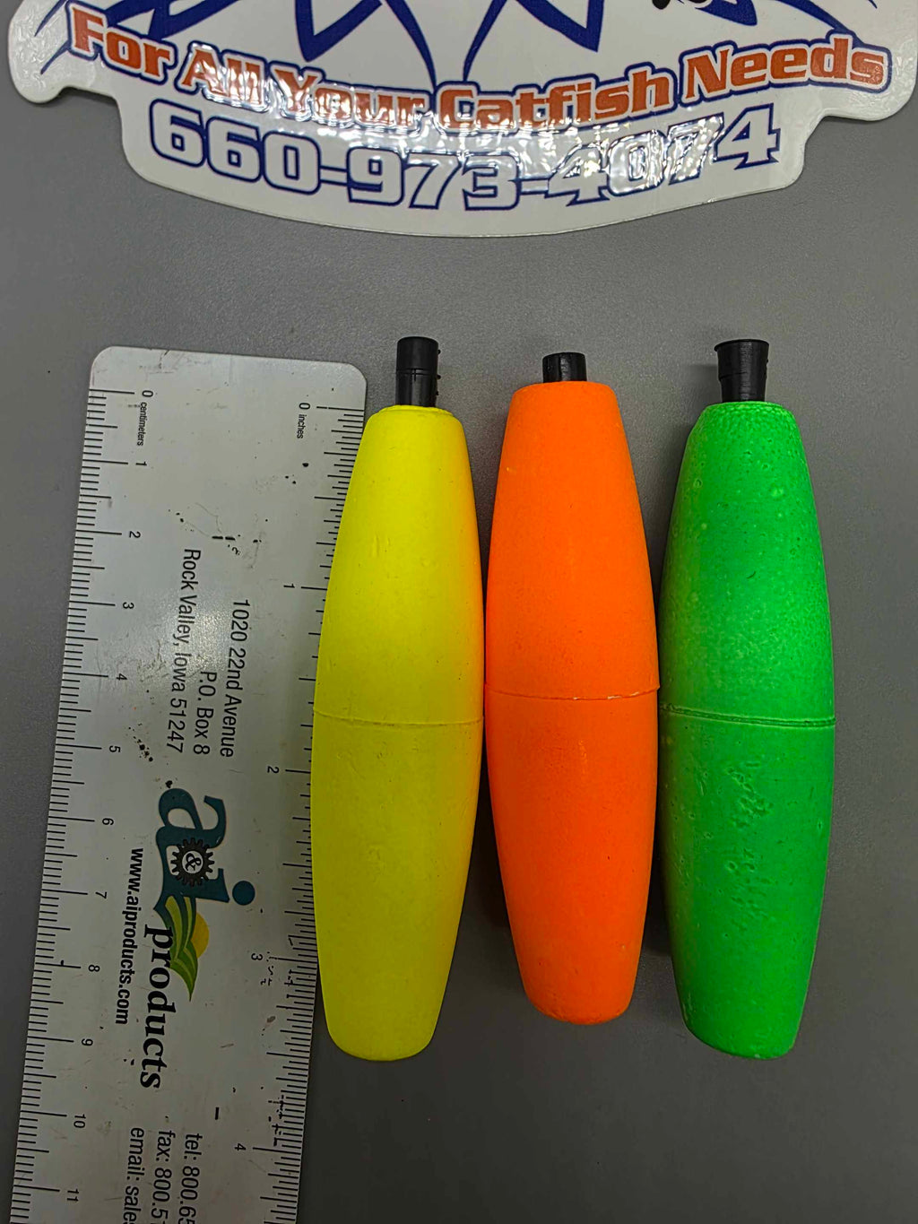 Fishing Cigar Floats 3", 2.5", 2" NON-Slotted