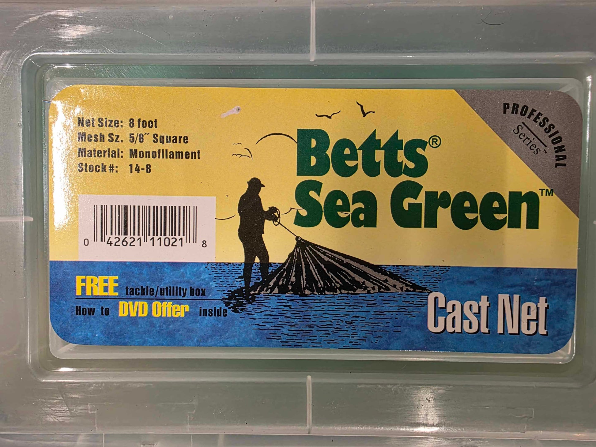 Betts Pro Series Sea Green 8' with 5/8" mesh Cast Net