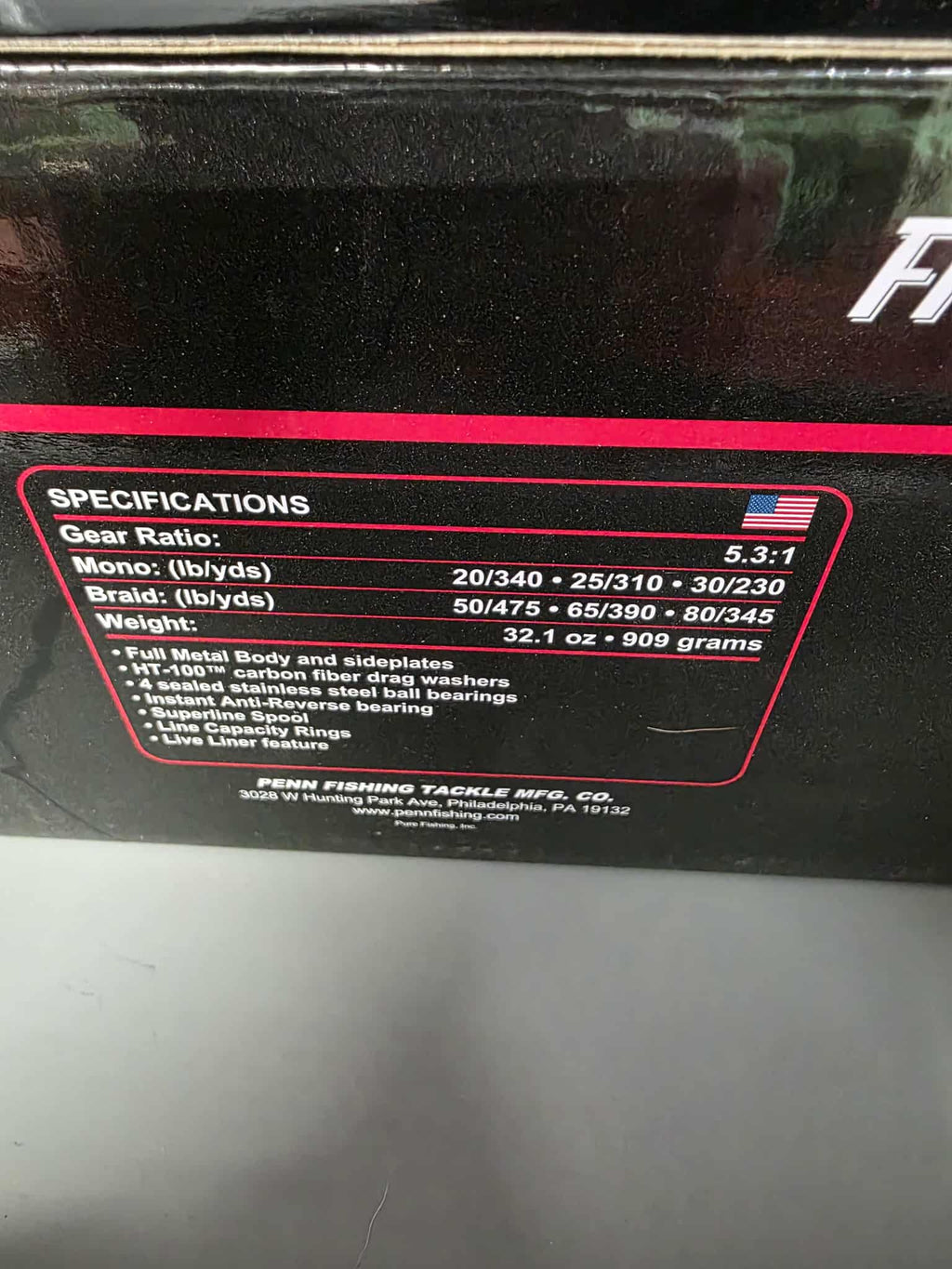 Penn Fierce IV 8000LL spinning reel rh/lh FRCIV8000LL