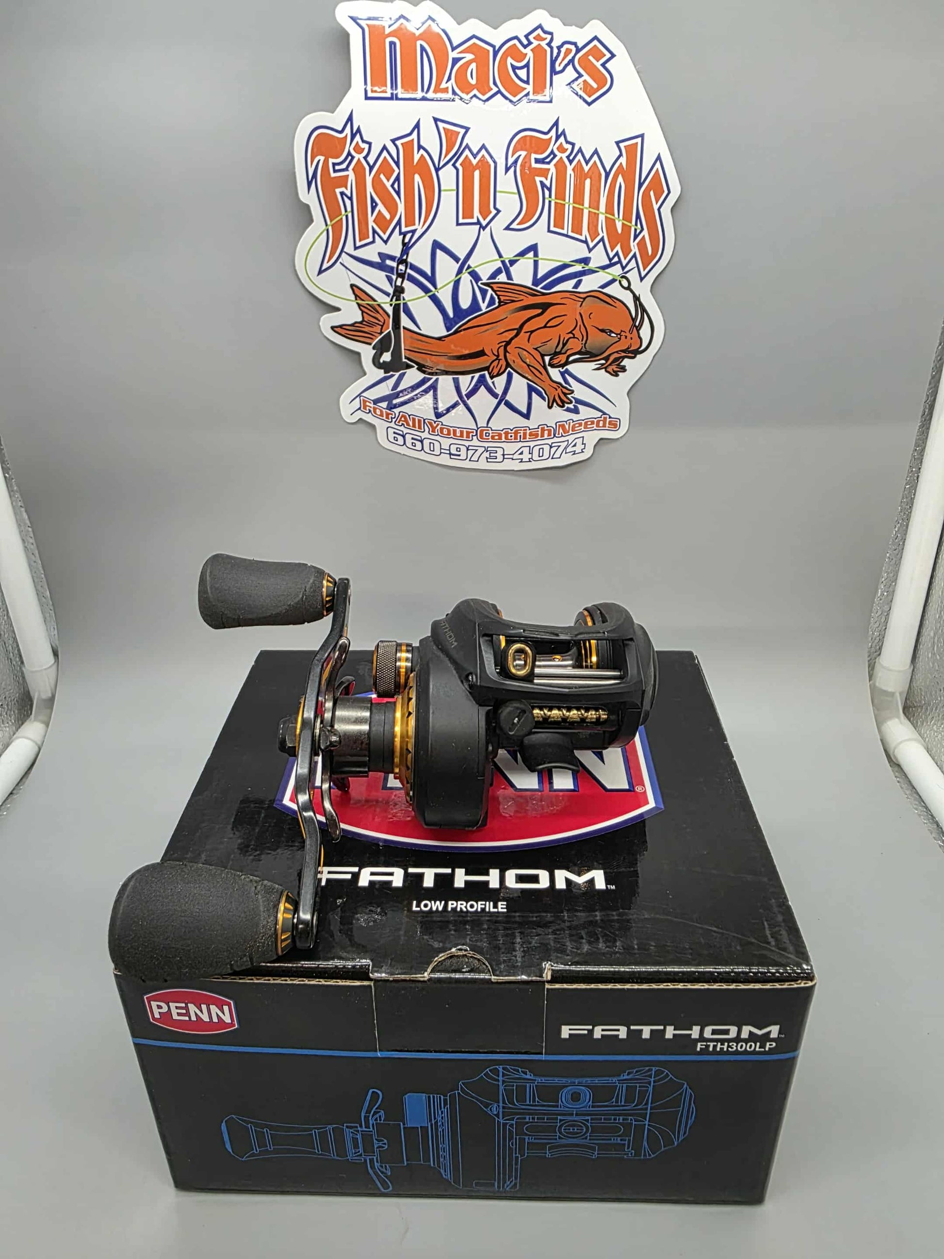 baitcasting penn fishing reels Penn Fathom 300LP Baitcast Reel FTH300LP – Maci's Fish 'n Finds