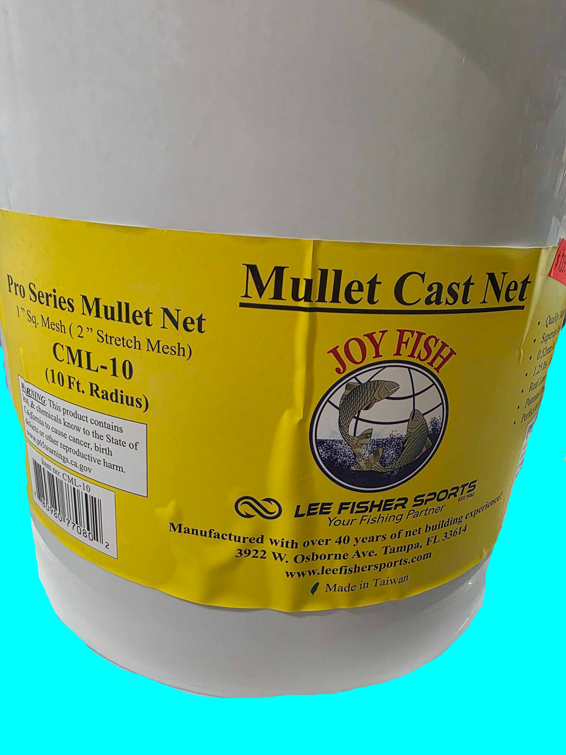 Joy Fish Mullet 1" mesh Cast Net