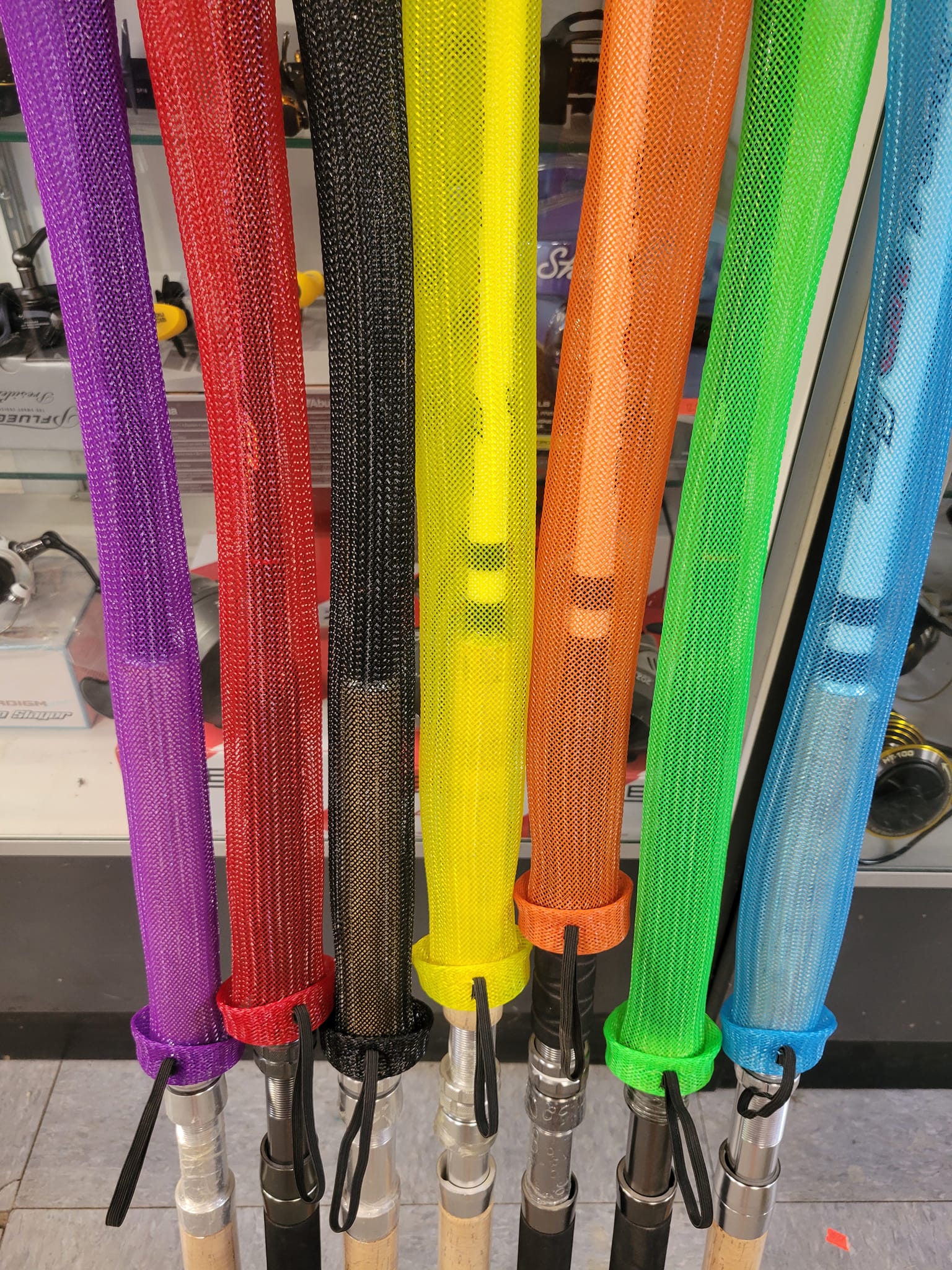Maci's Fish 'n Finds Rod Sleeve w/elastic holding strap