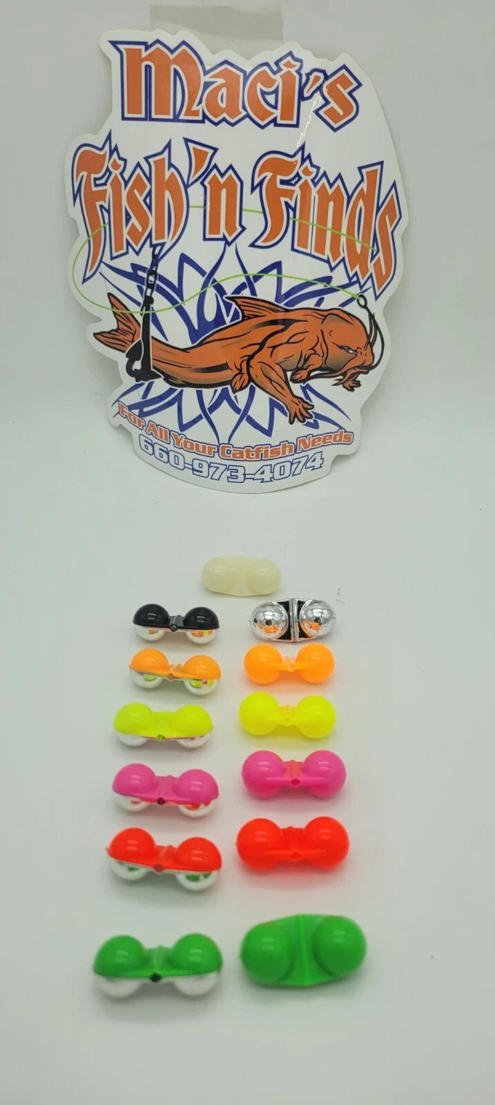 Inline Catfish Rattles Cod Halibut Flatties Bead Rattles Fish Attractant