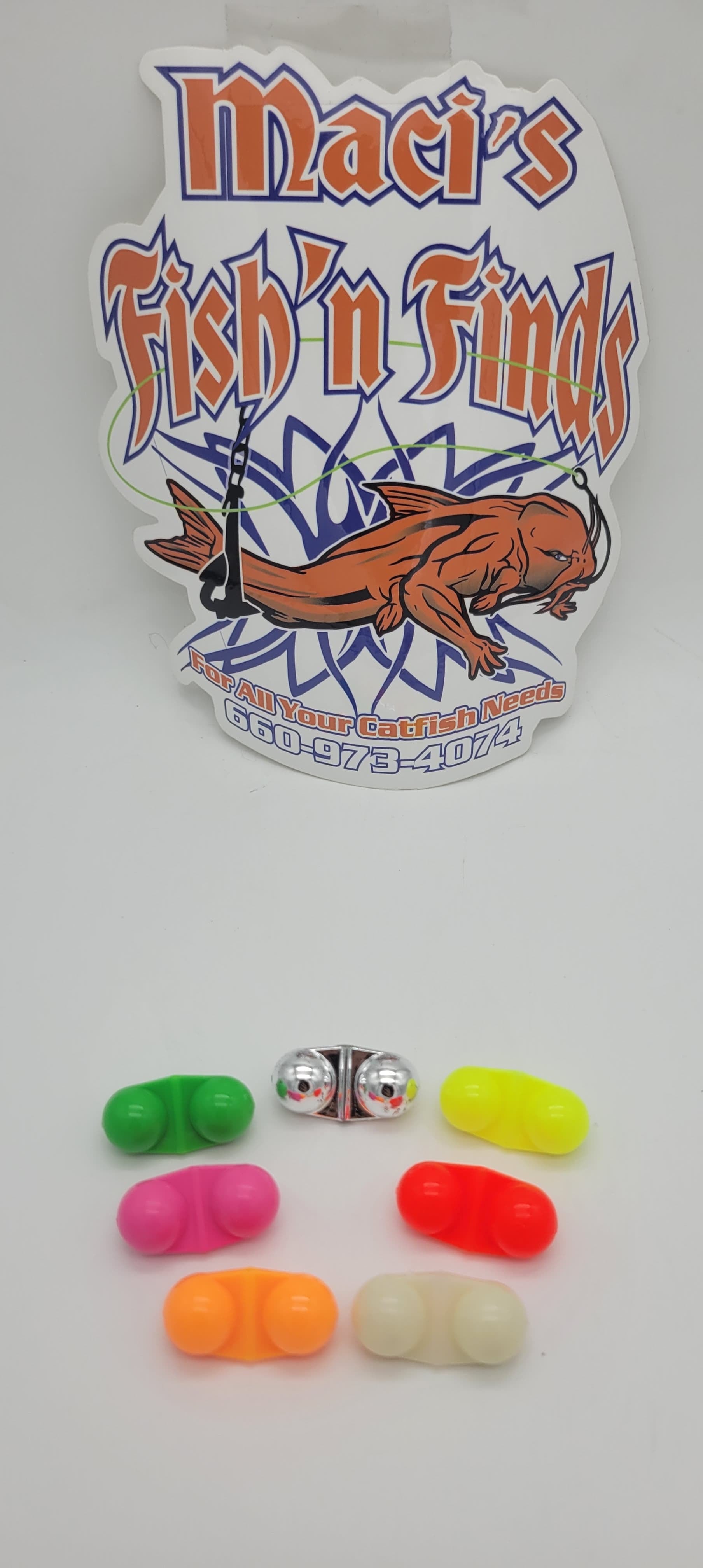Inline Catfish Rattles Cod Halibut Flatties Bead Rattles Fish Attractant