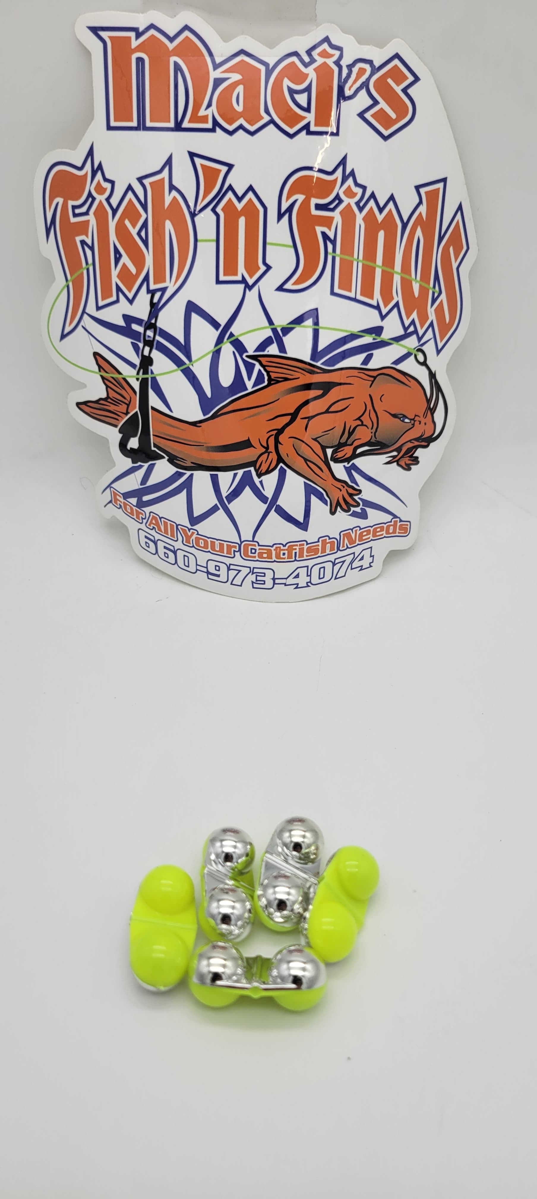 Inline Catfish Rattles Cod Halibut Flatties Bead Rattles Fish Attractant